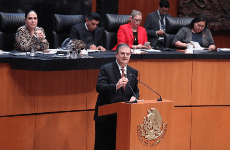 Marcelo Ebrard comparece ante el Senado